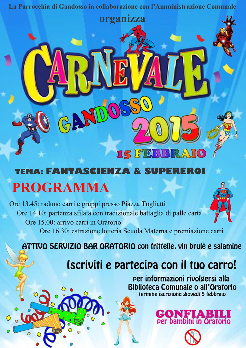 2015 Carnevale Locandina